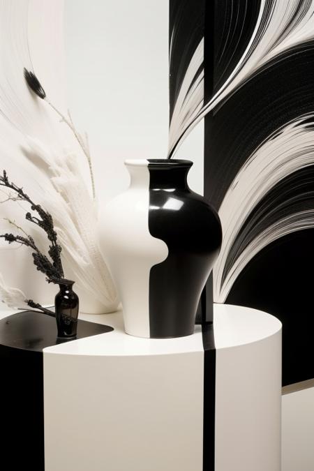 42288-2317142735-wabstyle,  A vase with half the color white and half the color black,  (split theme_1.3)_ _lora_wabstyle_1.2_.png
